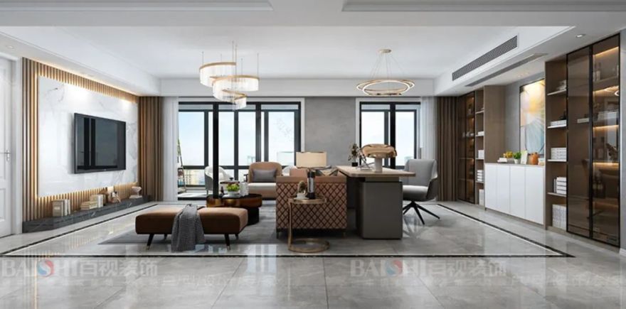 百视装饰·汀海壹品现代轻奢设计案例解析-42
