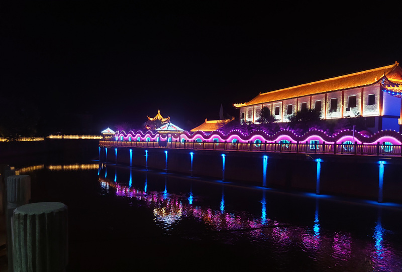 江西抚州东乡区街心花园街道夜景照明工程丨中国抚州-32