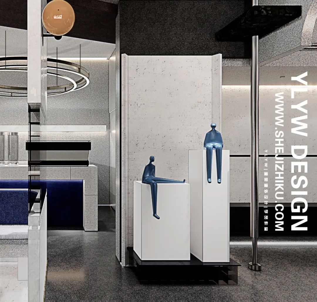 康定斯基灵感几何咖啡厅丨源里源外设计-0