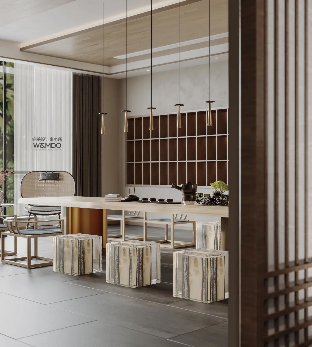 禅意茶楼 · 自然与人文共生的诗意图景丨中国乐山丨本岸-34