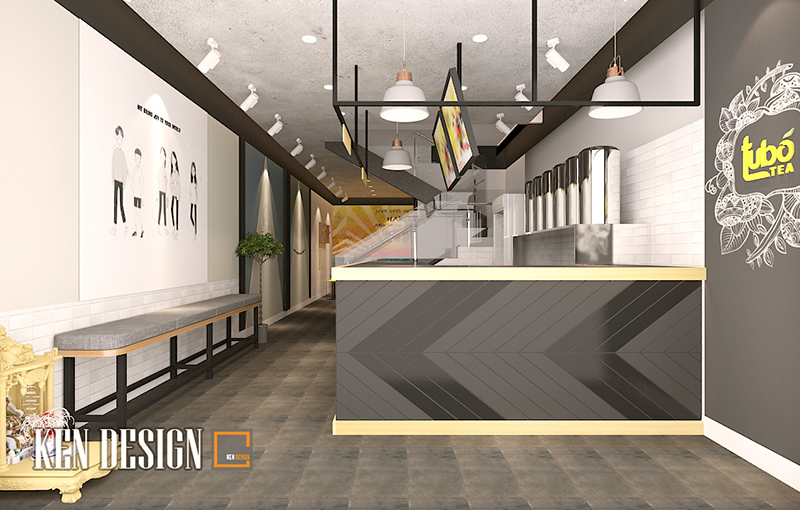 Tubo Tea  现代简约奶茶店设计丨越南河内丨Kendesign公司-8