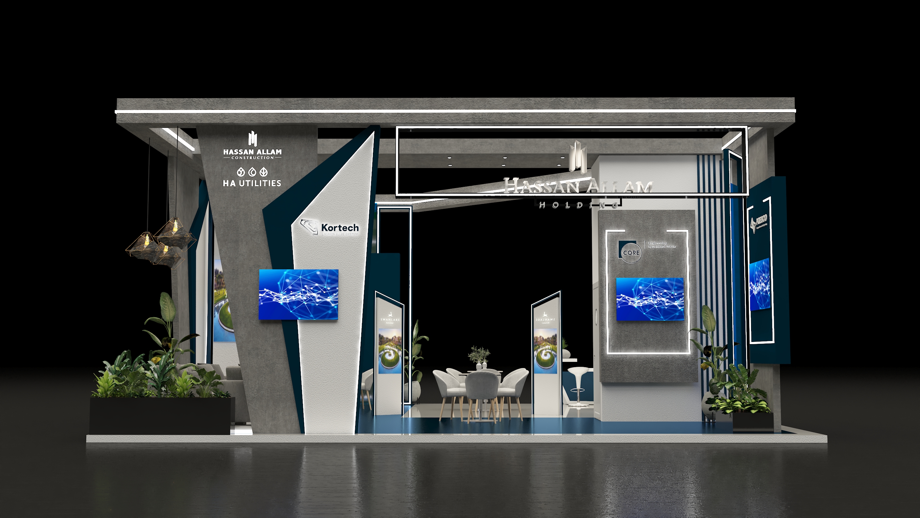 Hassan Allam 展位设计丨沙特阿拉伯丨Zoom Agency-15