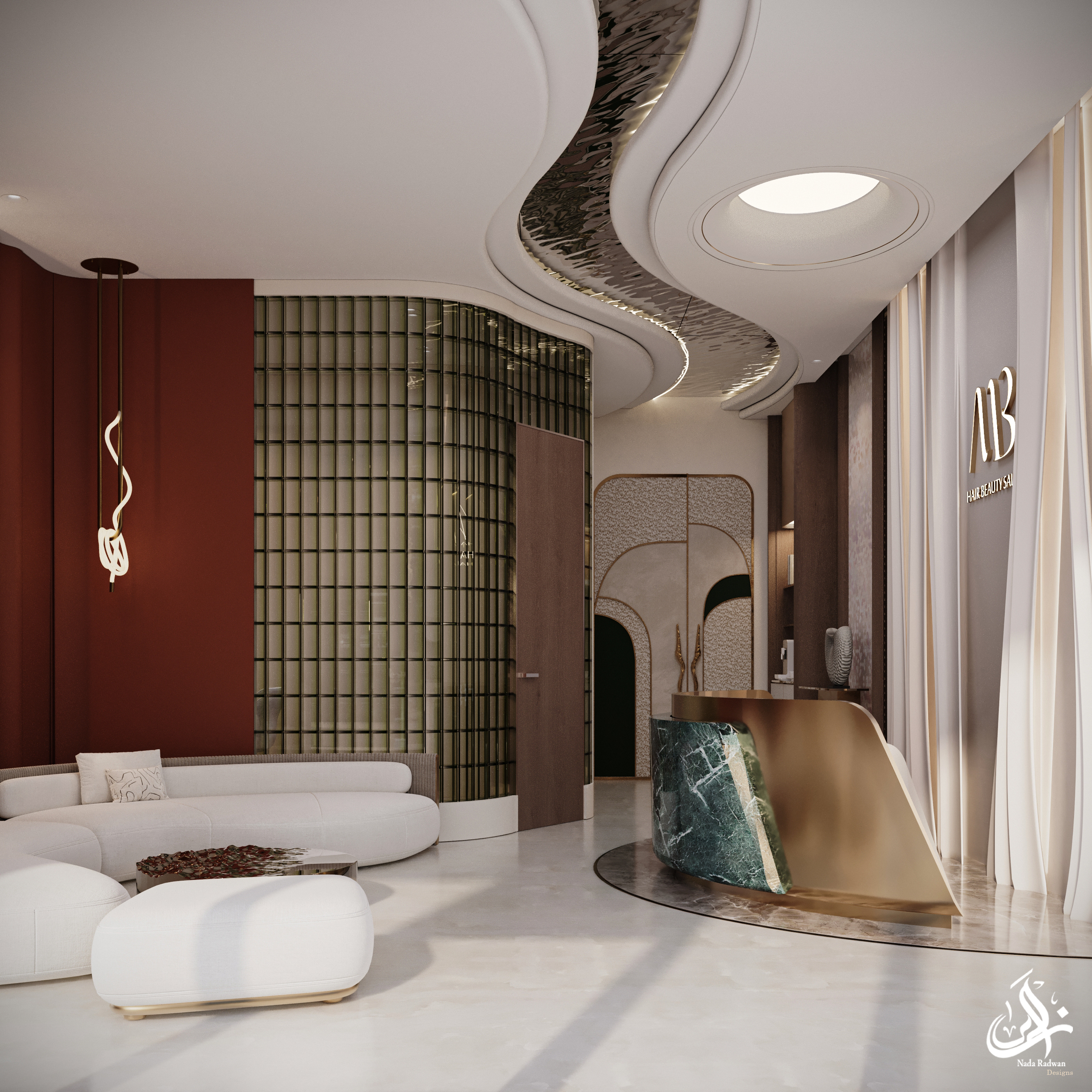 MB美发沙龙与MB美容沙龙丨沙特阿拉伯丨NADA RADWAN-10