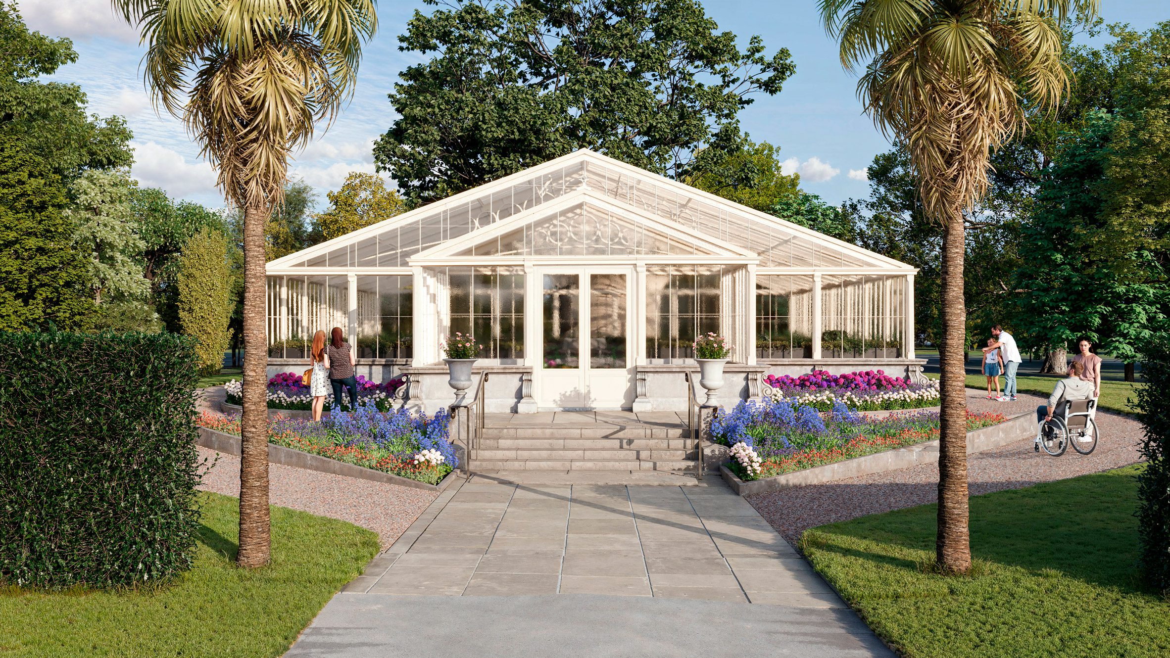 伦敦邱园棕榈屋和睡莲屋改造项目丨英国伦敦丨Hugh Broughton Architects等-14