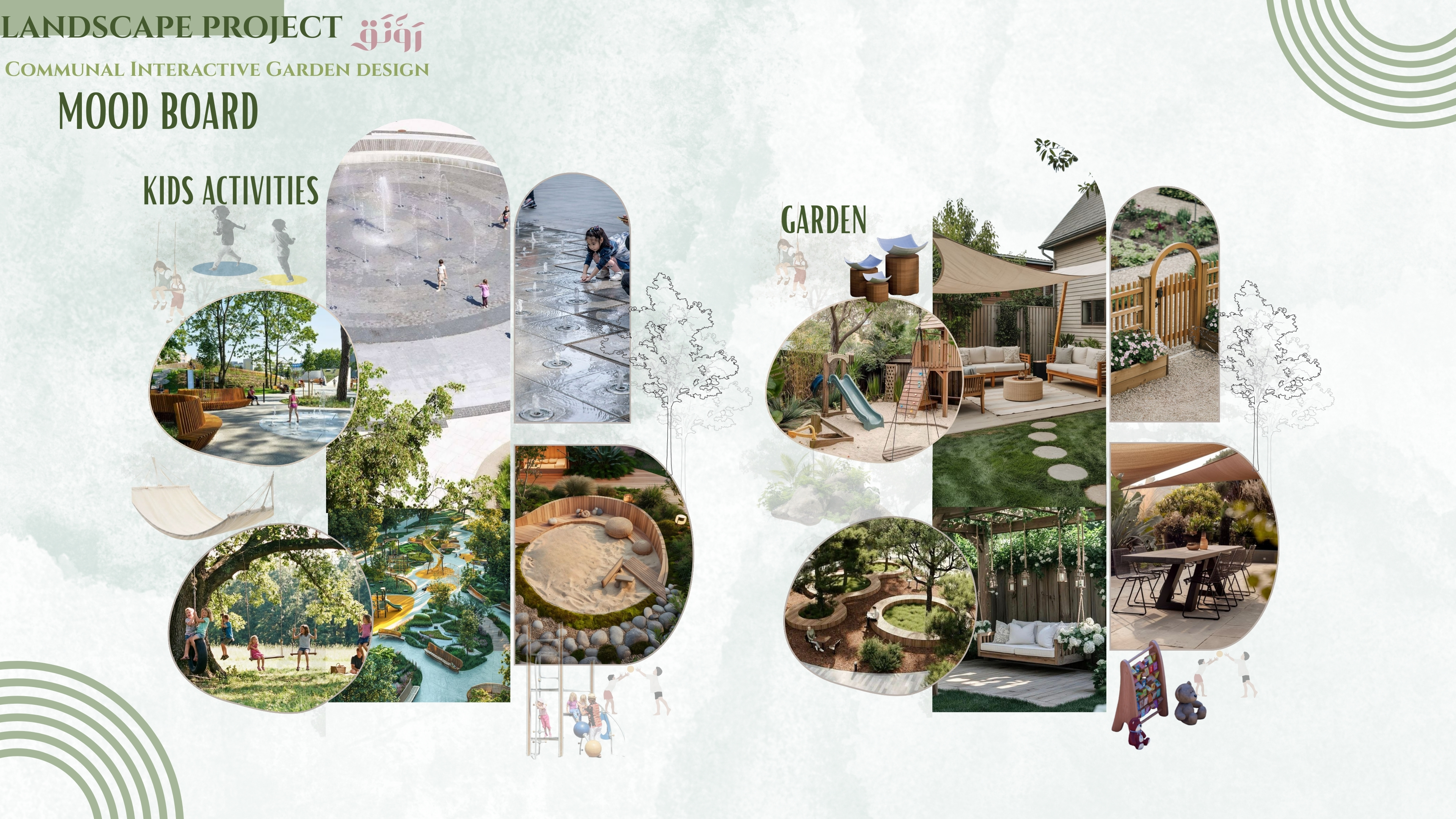 Communal Interactive Garden design ( رَوْنَق )-3