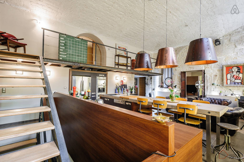 豪华别墅 现代风格法国工厂改造住宅-9