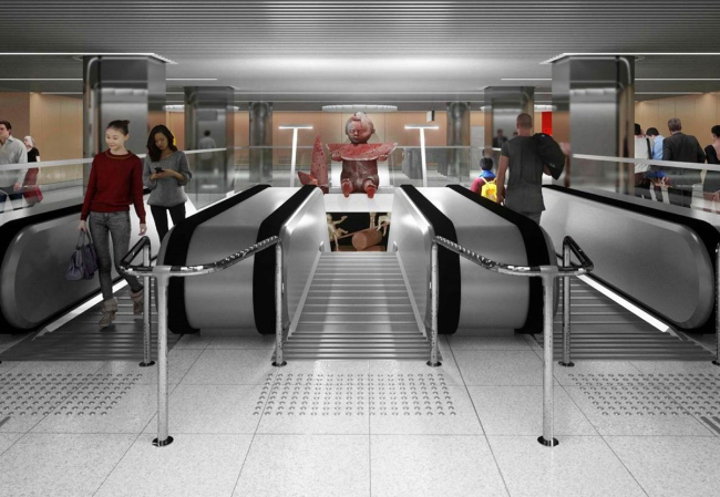 莫斯科地铁“Лианозово”站雕塑安置项目丨俄罗斯莫斯科丨Метрогипротранс公司-25