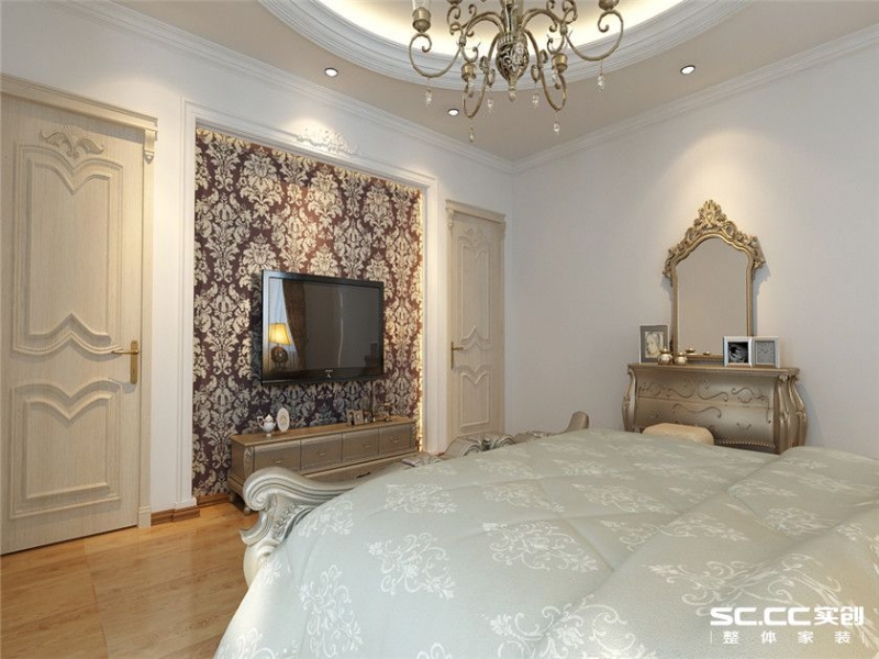 【上海实创装饰】143平老房翻新新古典风格装修设计-4