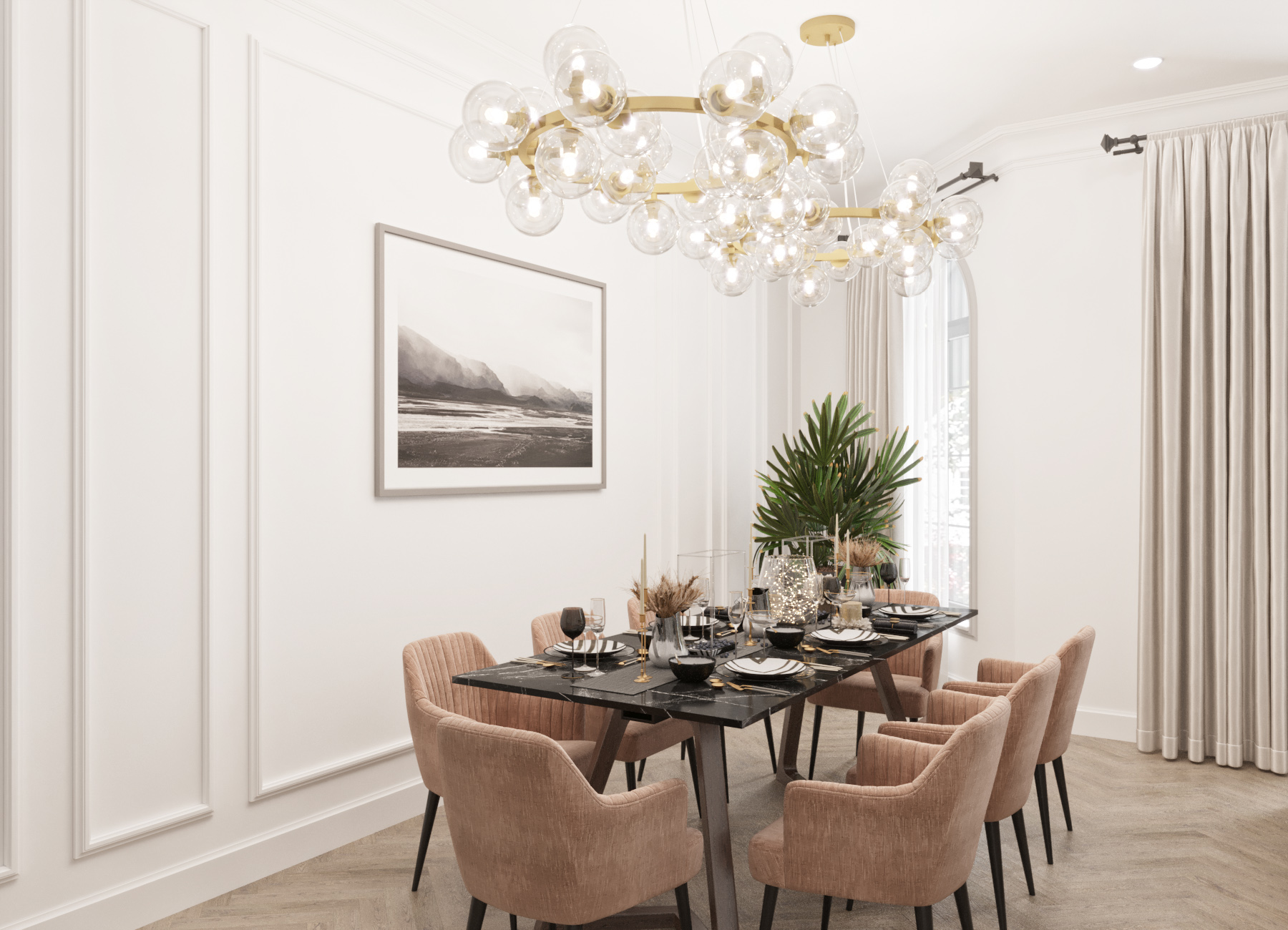 living room in light colors-2