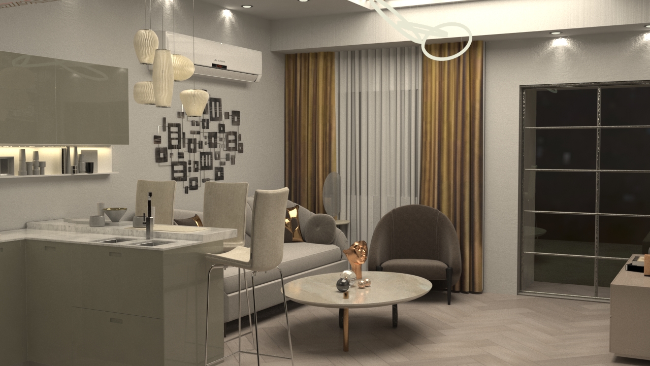 Livingroom and Kitchenette-4