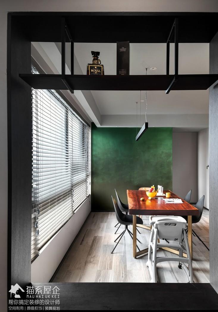 80 后海归 217㎡工业风家设计,全屋无主灯,餐厨一体,阳光房变榻榻米-28