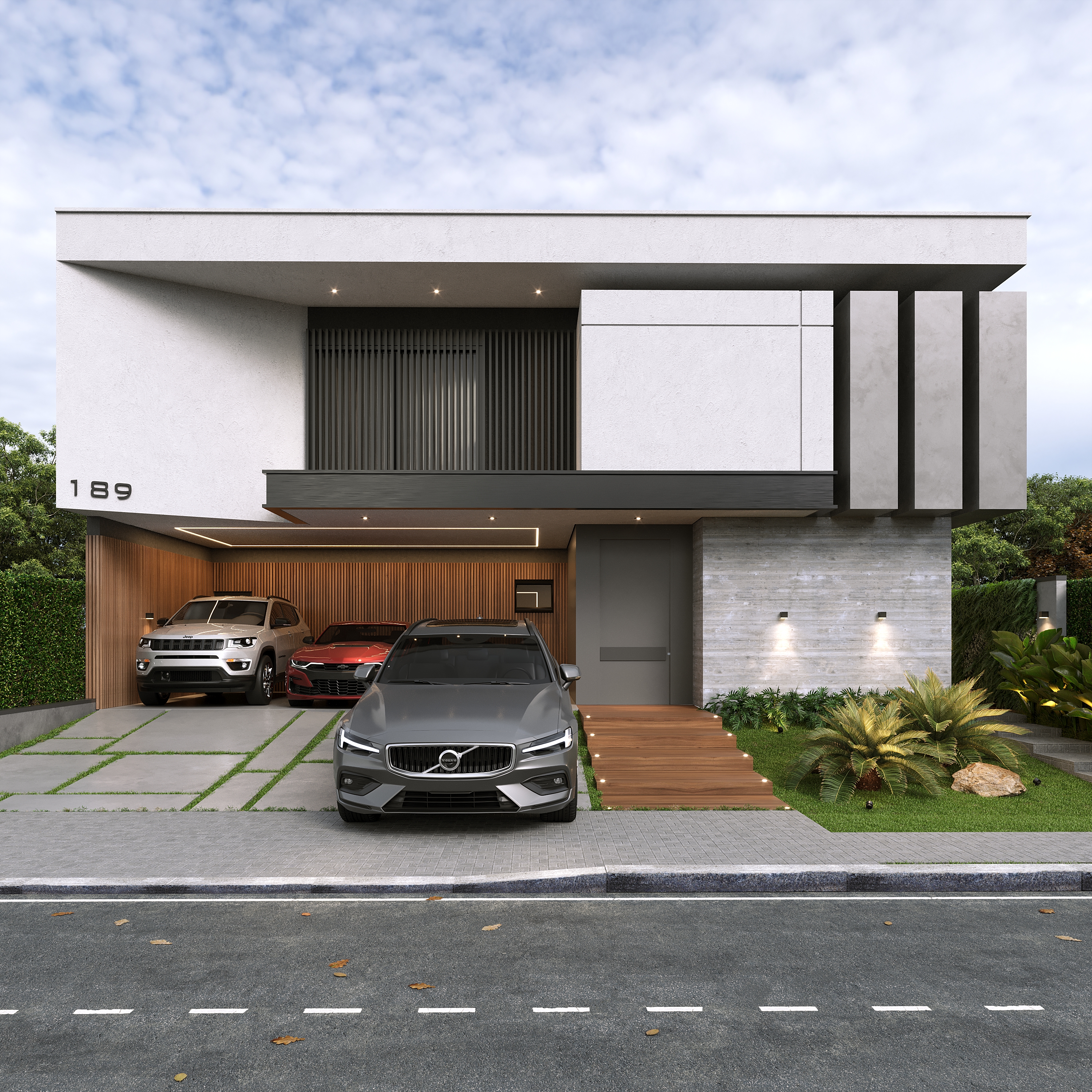 现代黑色房屋丨Of arquitetura-8