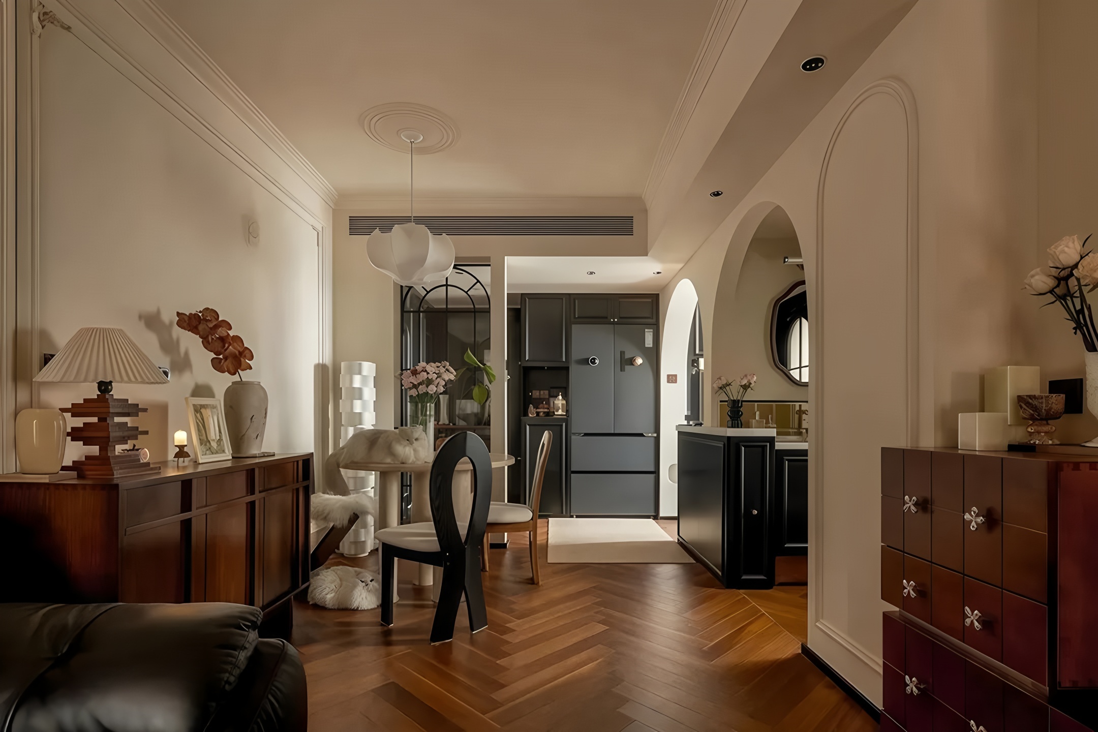 深圳两套法式复古风住宅设计丨中国深圳丨三生一宅-49