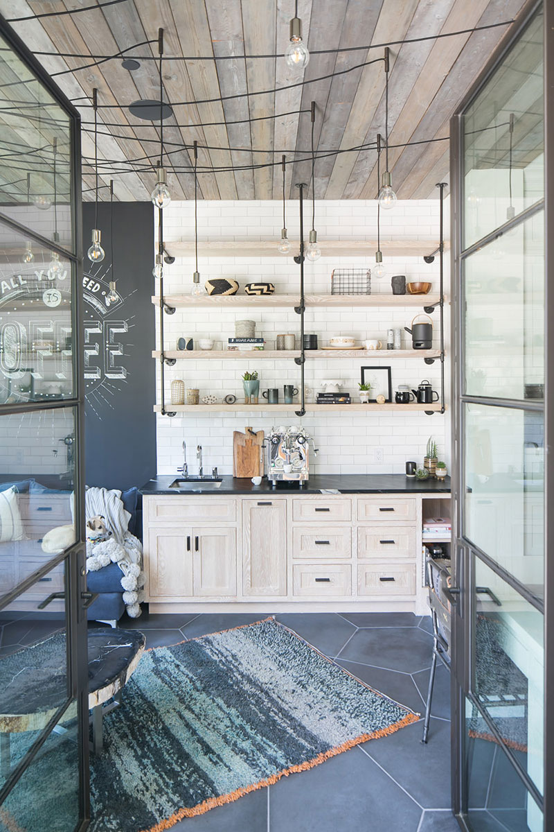 洛杉矶工业风家居，和谐黑白配-9