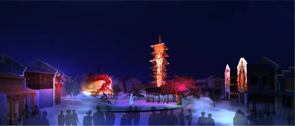 庐山西海柘林老镇美食文创园丨中国九江丨上筑国际照明设计（深圳）有限公司-18