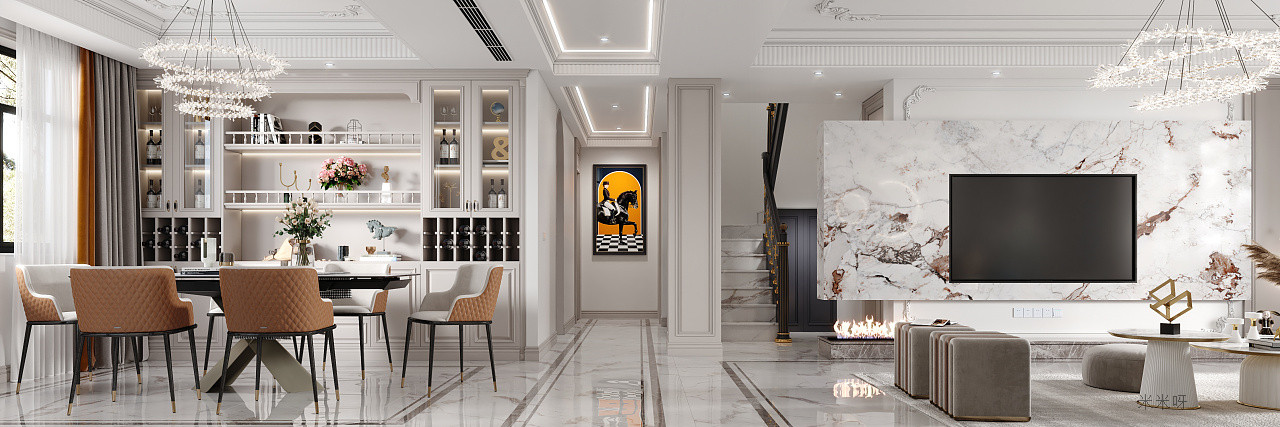 法式轻奢浪漫空间设计-7