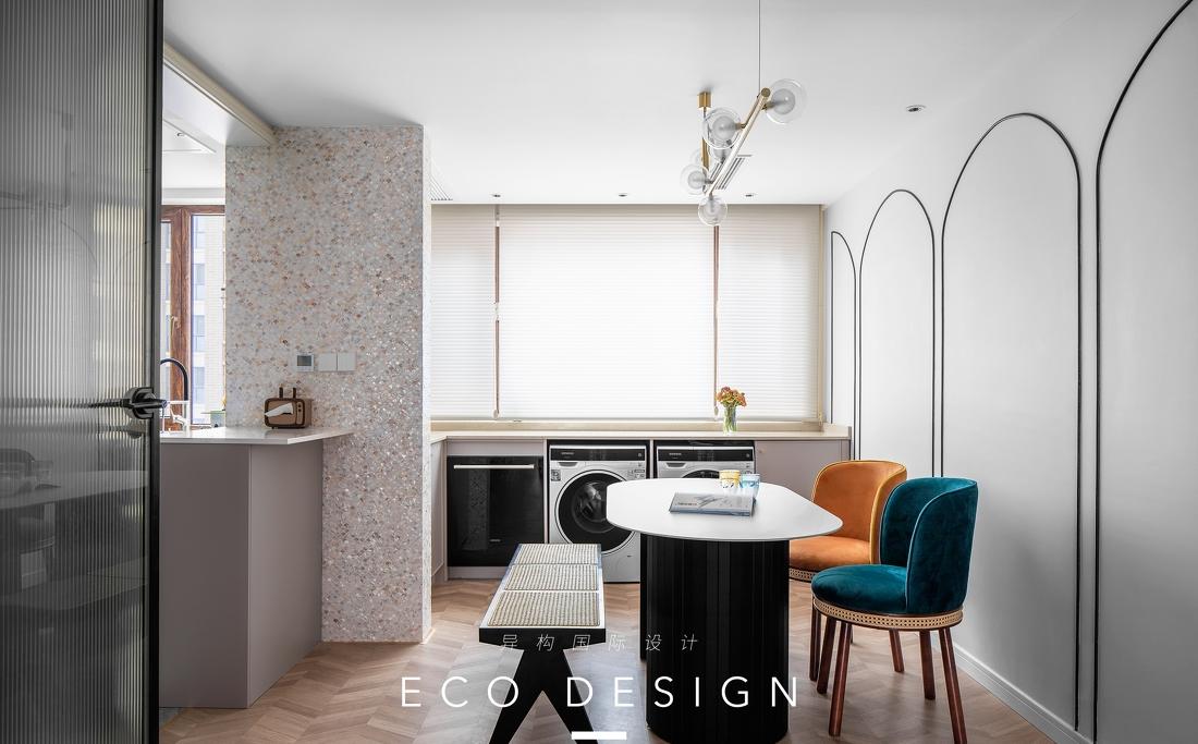 轻奢美学孔雀鱼鳞砖打造舒适居住空间-23