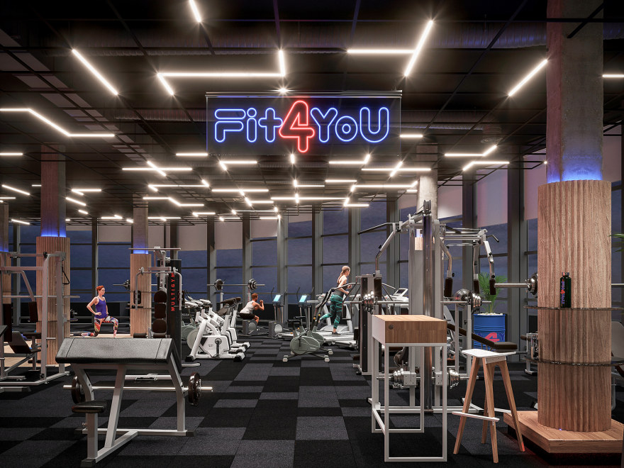 Fit4You 健身中心室内设计丨乌克兰丨Planar Architecture 设计工作室-5