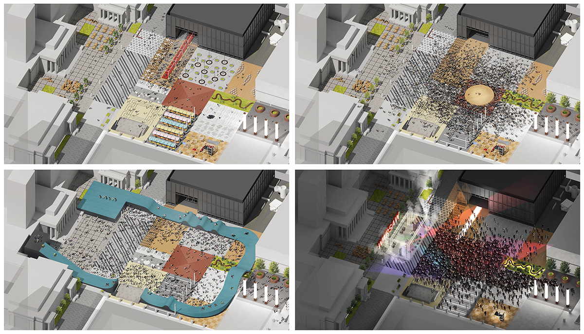 波兰华沙中央广场——灵动的城市舞台-35