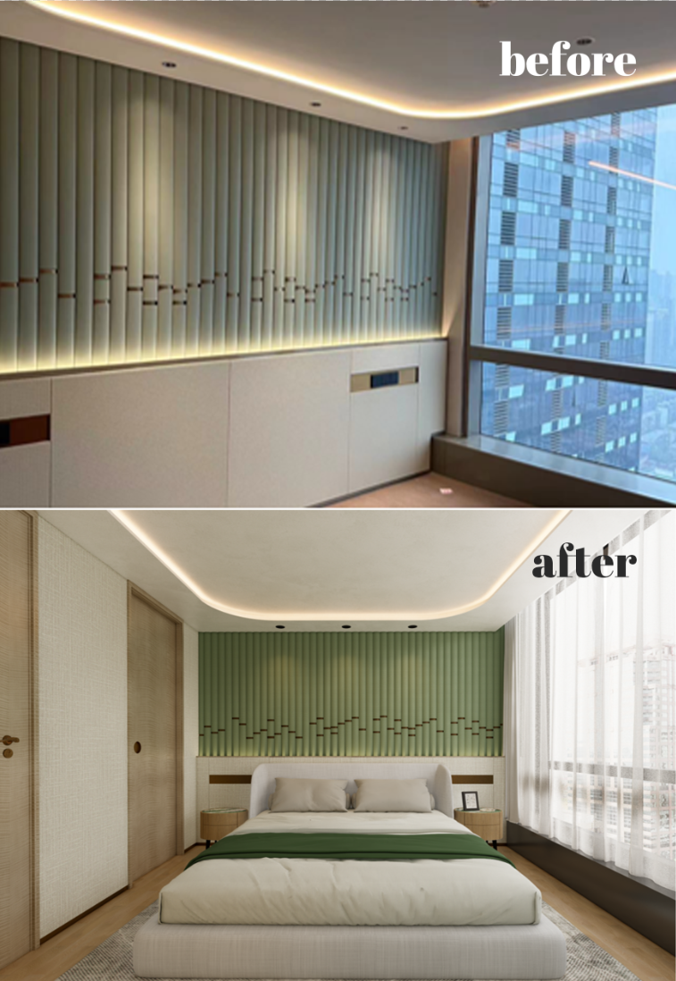 精装房改造新作｜落地艺术爆棚的豪宅嘉佰道-15