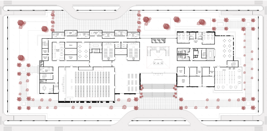 瓦迪·纳特伦法院大楼综合体丨开罗大学工程学院建筑系-13