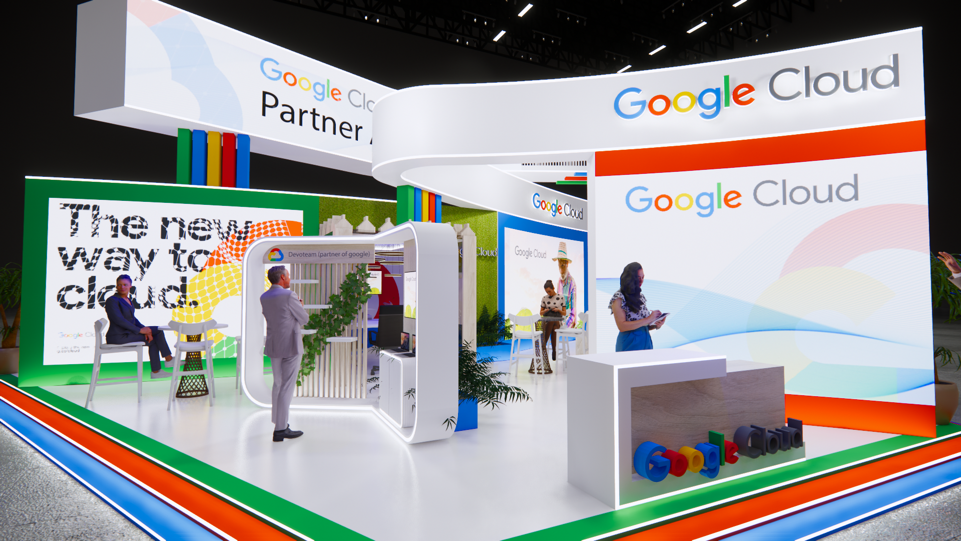 Google exhibition stand , event design-5