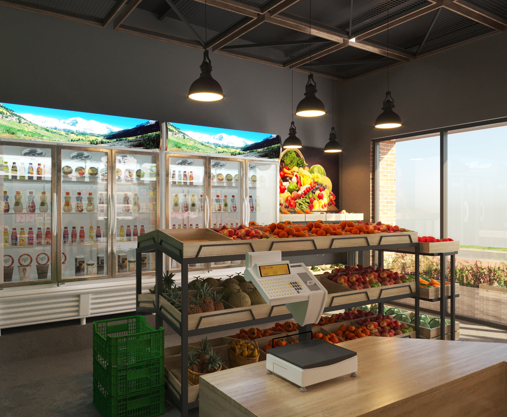 Fruits shop design-2