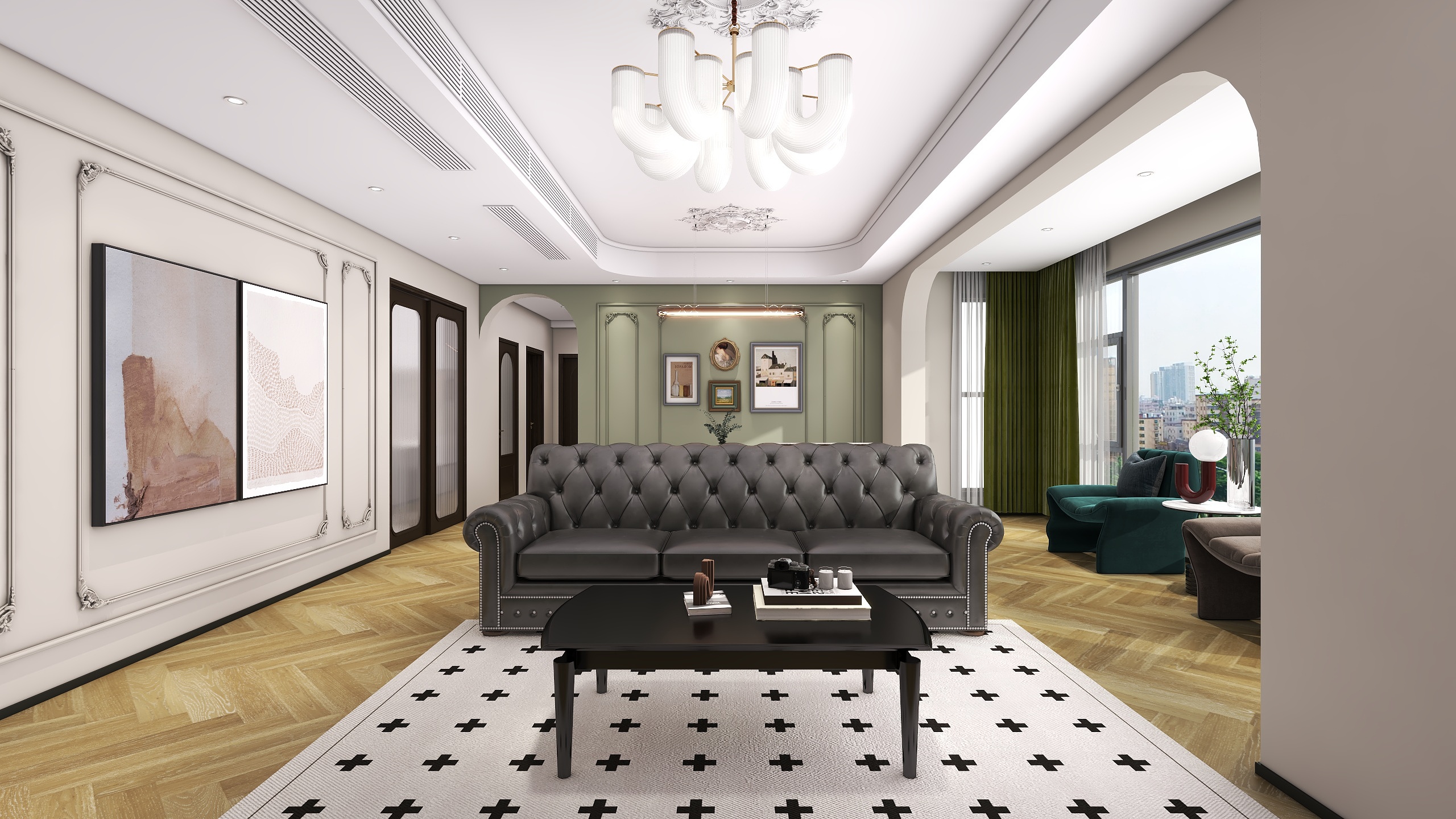 四川成都华府悦璟（115平方简约法式三居室）-1