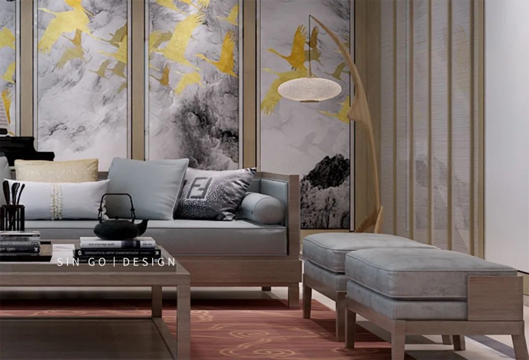 三代同堂共享天伦,550㎡现代中式别墅设计-11