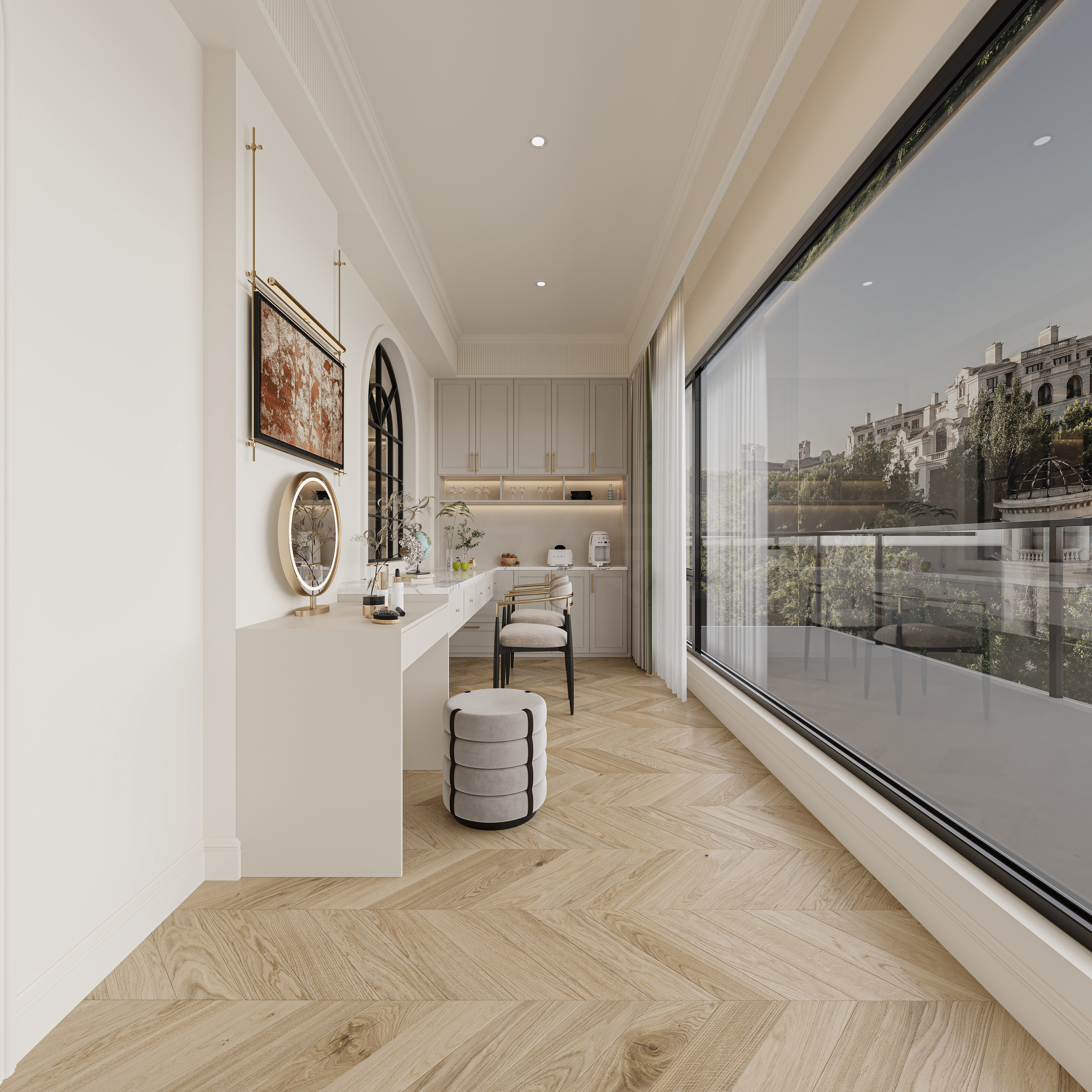 法式跃层效果图-7