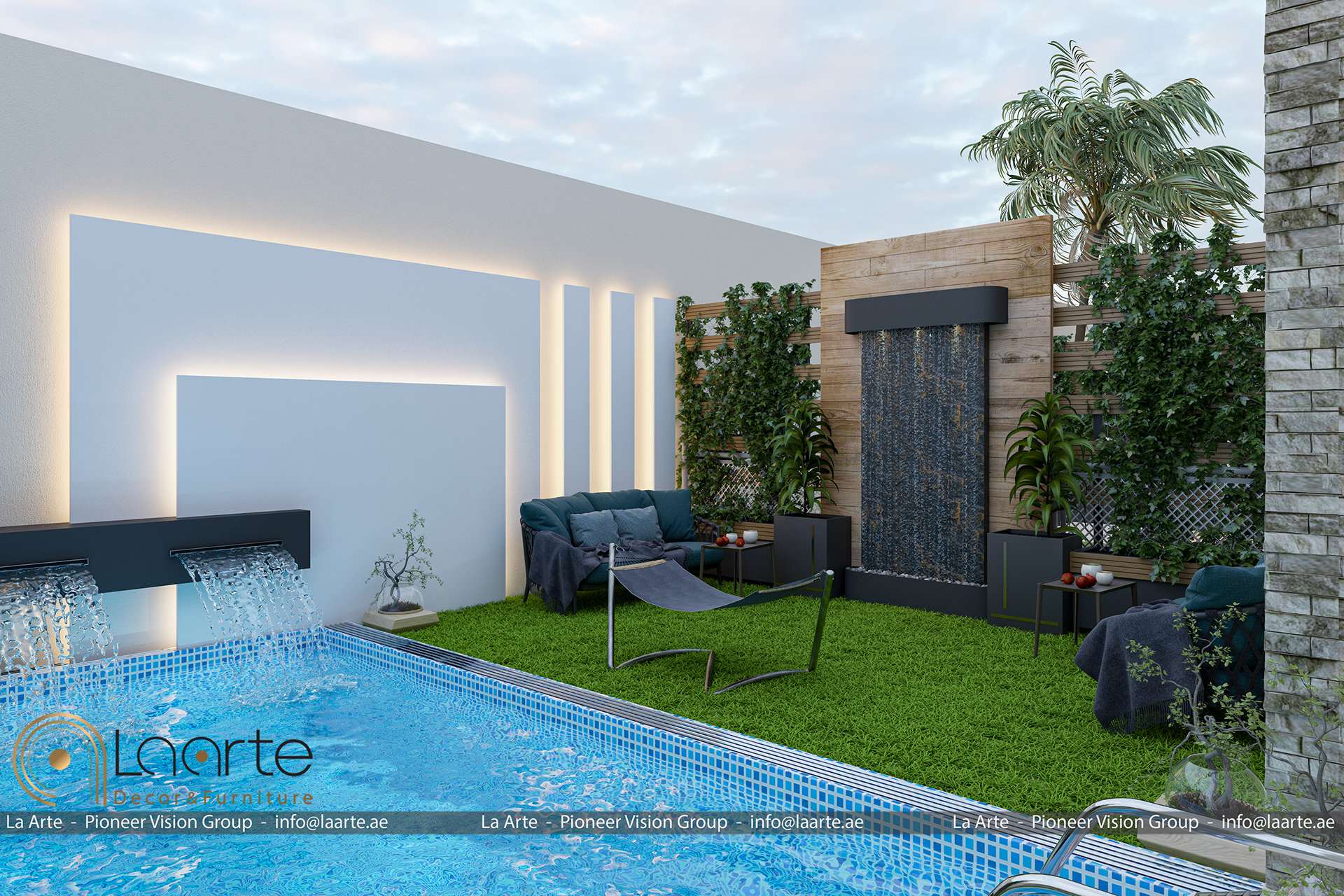 Backyard Garden（新首都）别墅后院花园丨埃及丨laarte.ae-20