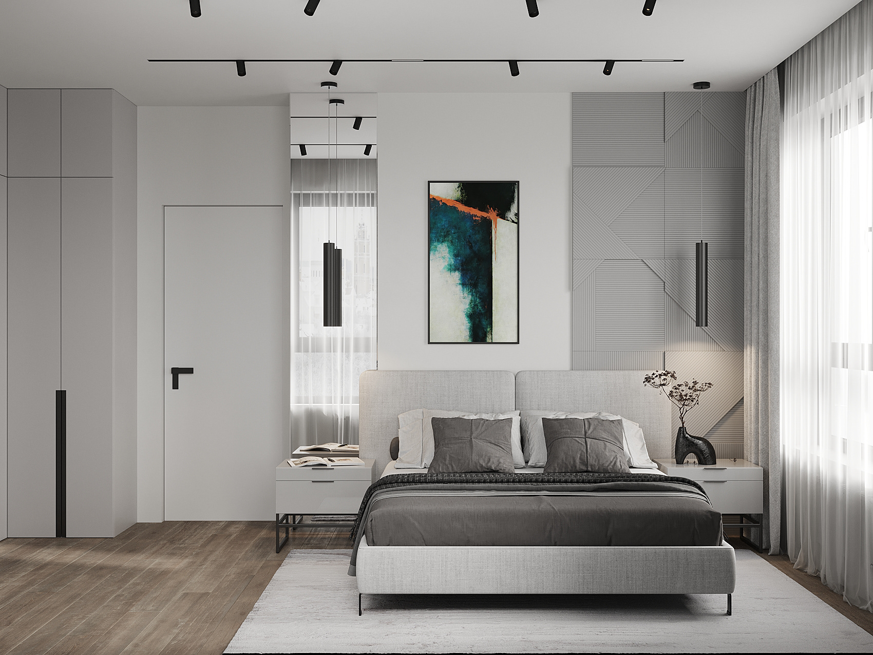 高级灰色系公寓设计 超有范儿！-3