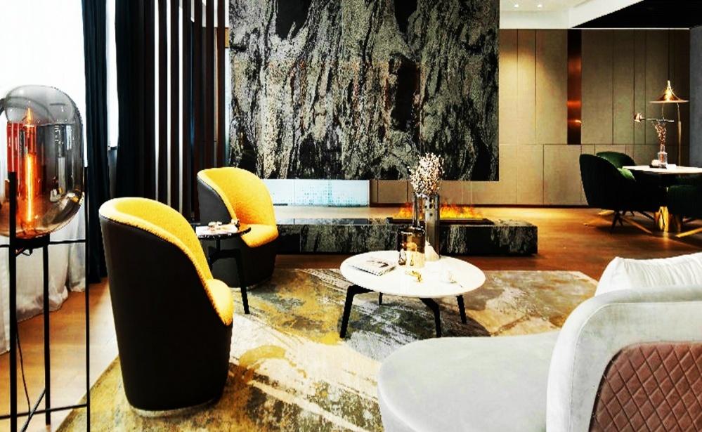 现代客厅财位设计 | 长条伏羲 3D 雾化壁炉-24