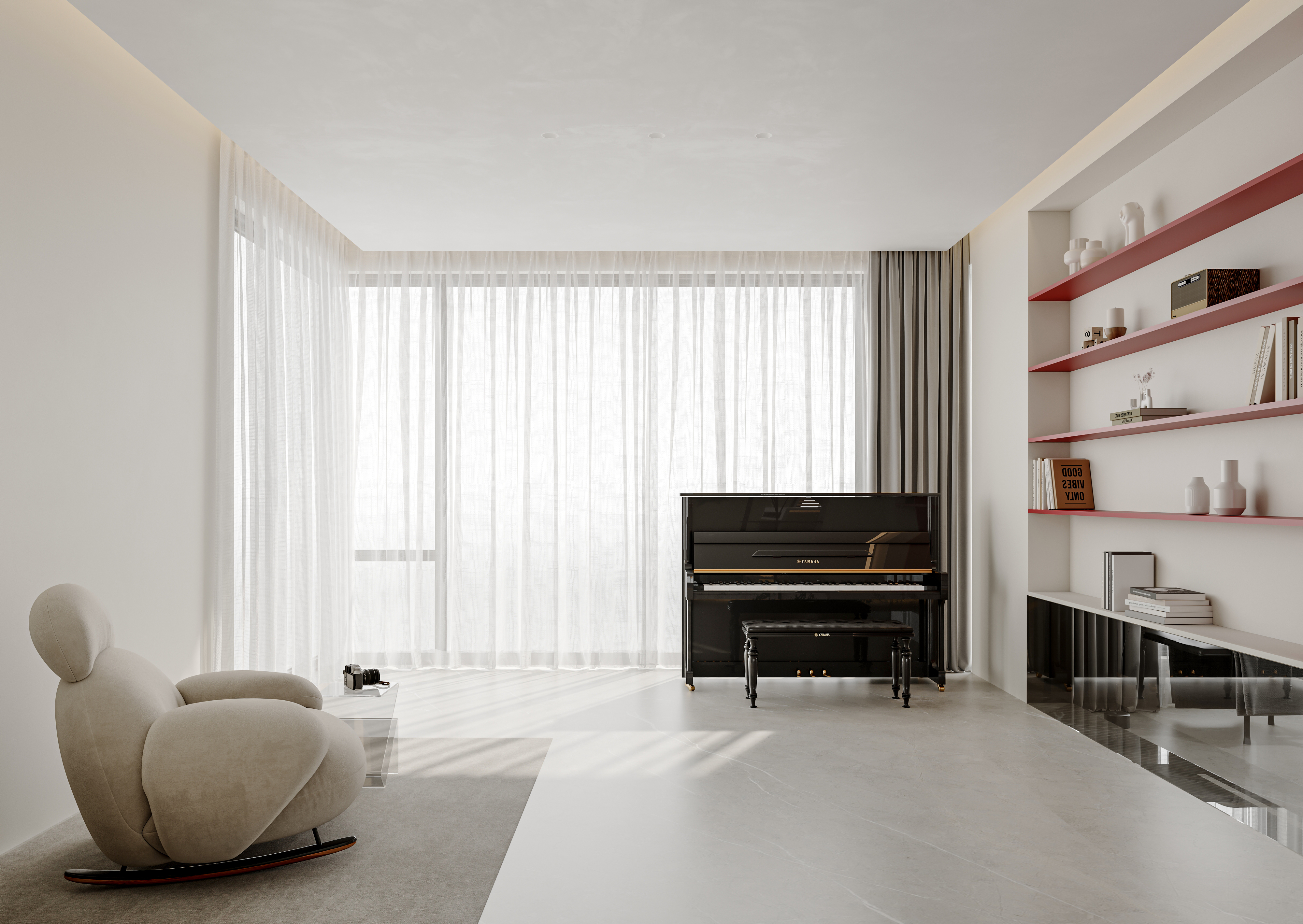 高端图-现代别墅渲染-2