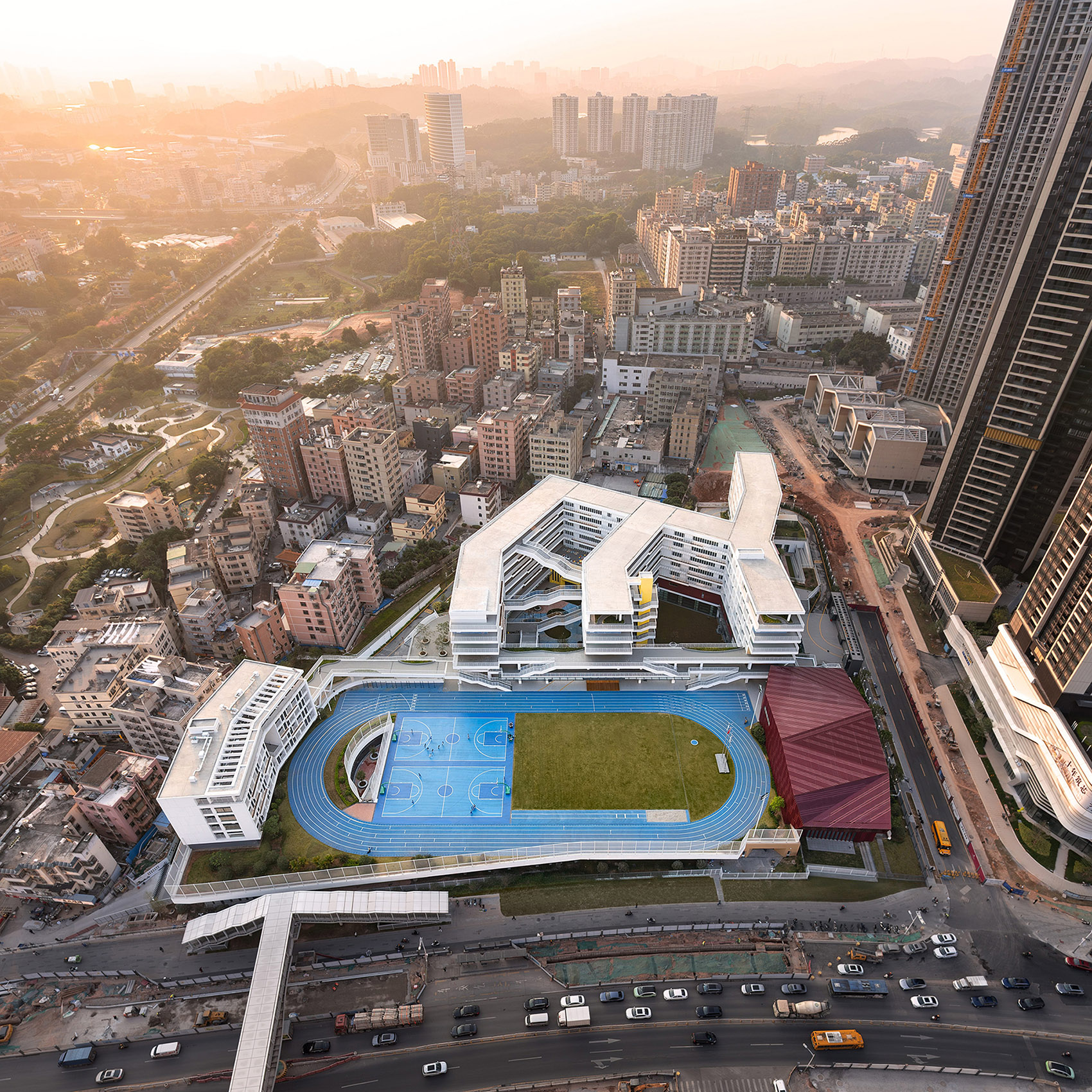 深圳市龙华区外国语学校福城校区丨中国深圳丨深圳大学建筑设计研究院有限公司“钟中 + 钟波涛”工作室-7