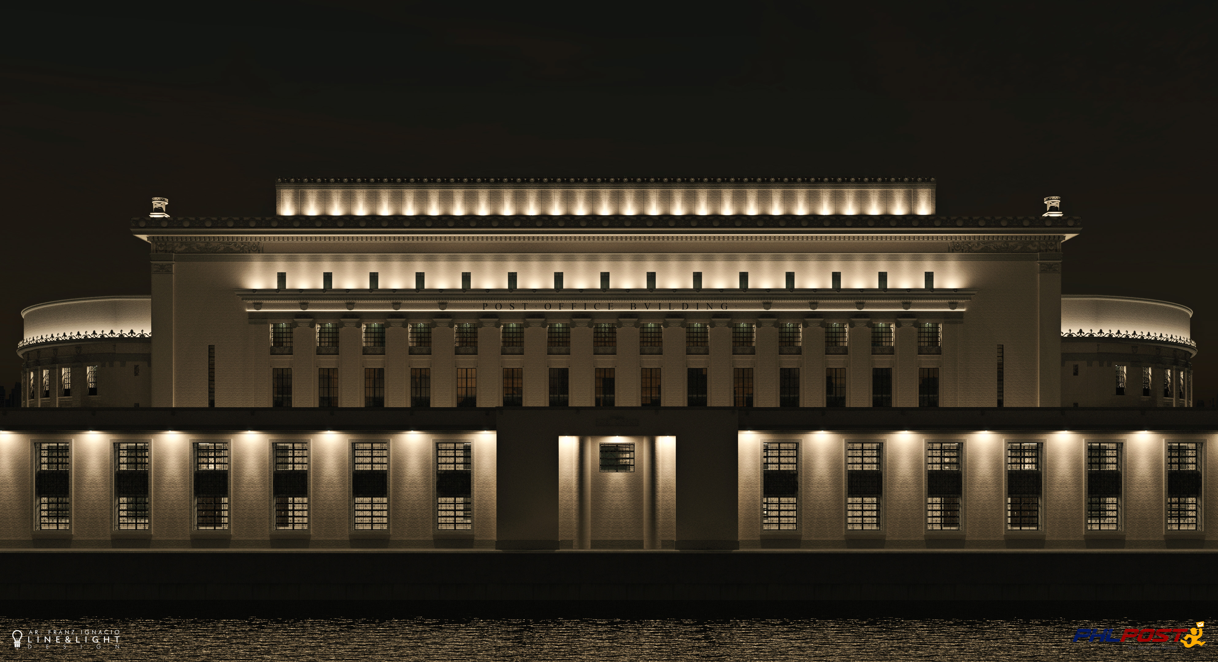 Manila Central Post Office Buidling - Night Renders-3