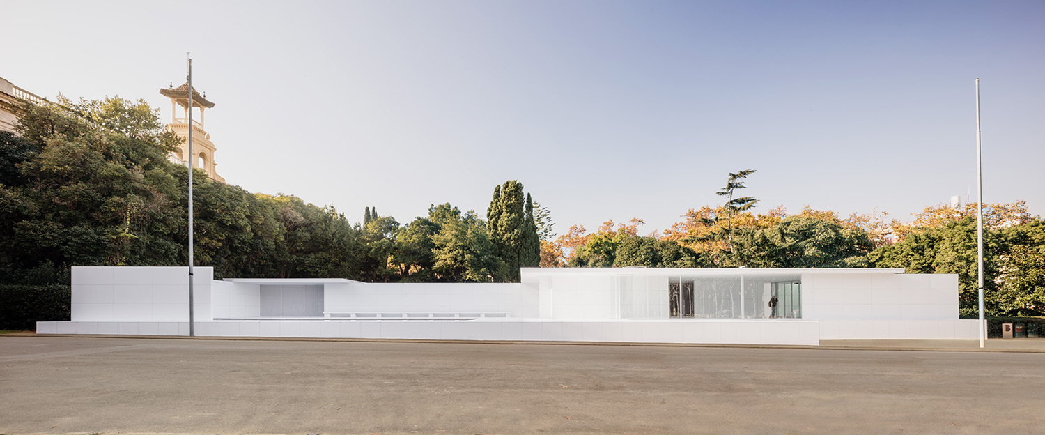 褪去材质的巴塞罗那 Mies van der Rohe Pavilion-34