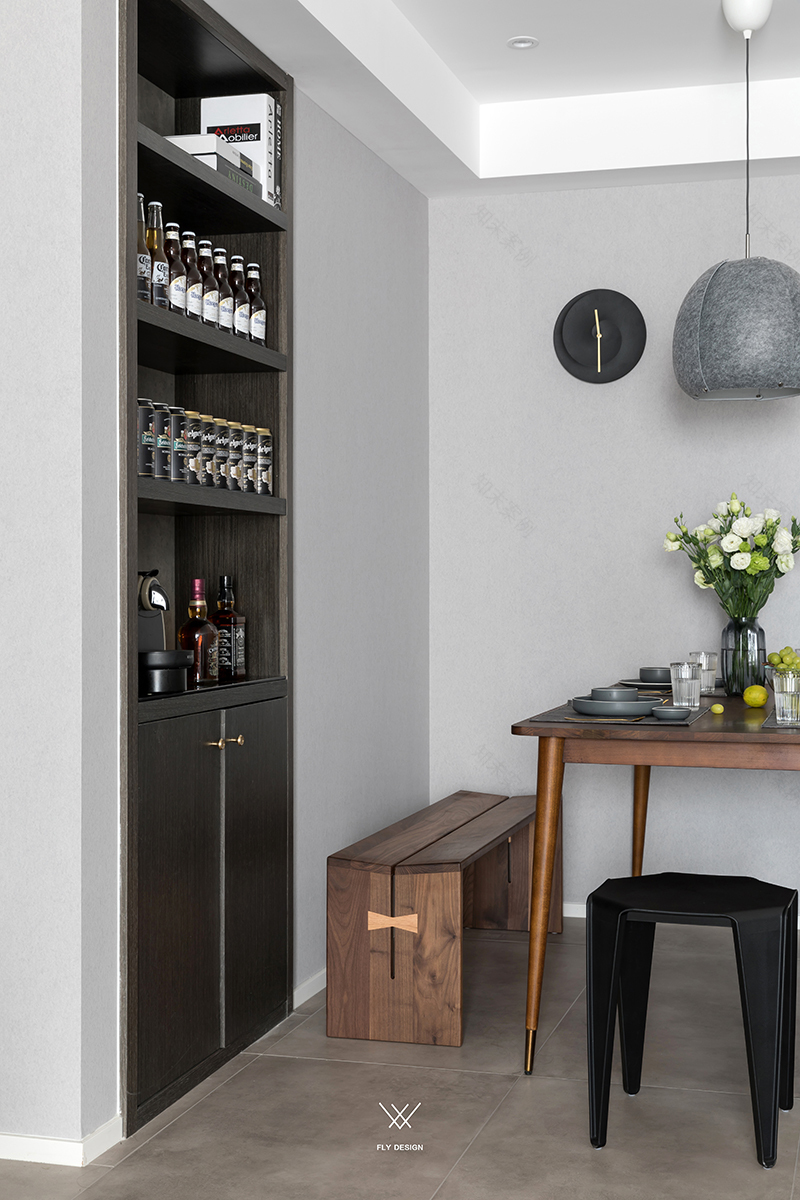 江南国际城 110㎡休闲北欧风设计,木元素与灰色基调的完美融合-16