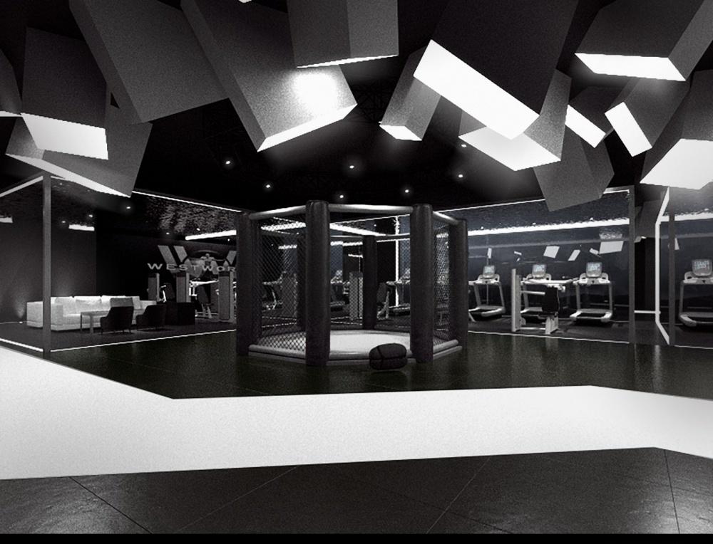 
超现代几何美学时尚风健身房 -3