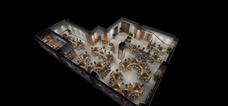 珠海科技公司回型路线设计 | 藏匿式办公空间-5