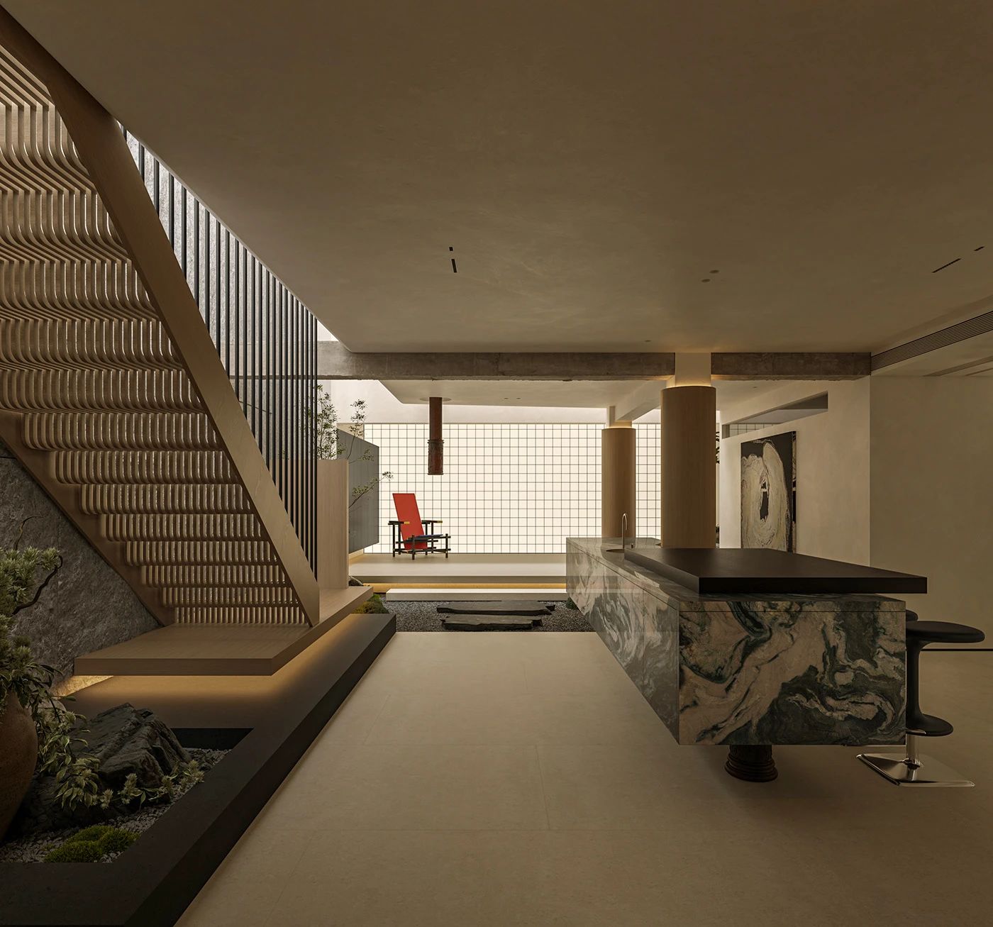 禅意东方主义 · 梦太初的跃层私宅设计丨路子曰设计-39