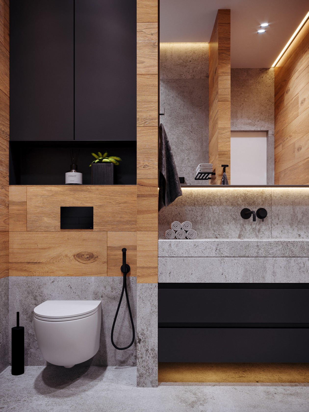 120㎡公寓 舒适温暖有质感的轻工业风 美腻-14