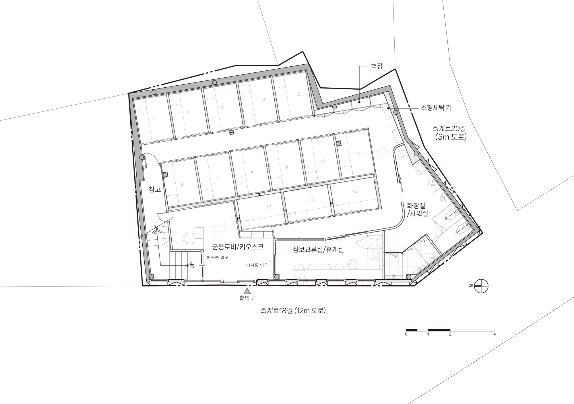 明洞站酒店丨韩国首尔丨Yong Ju Lee Architecture-39