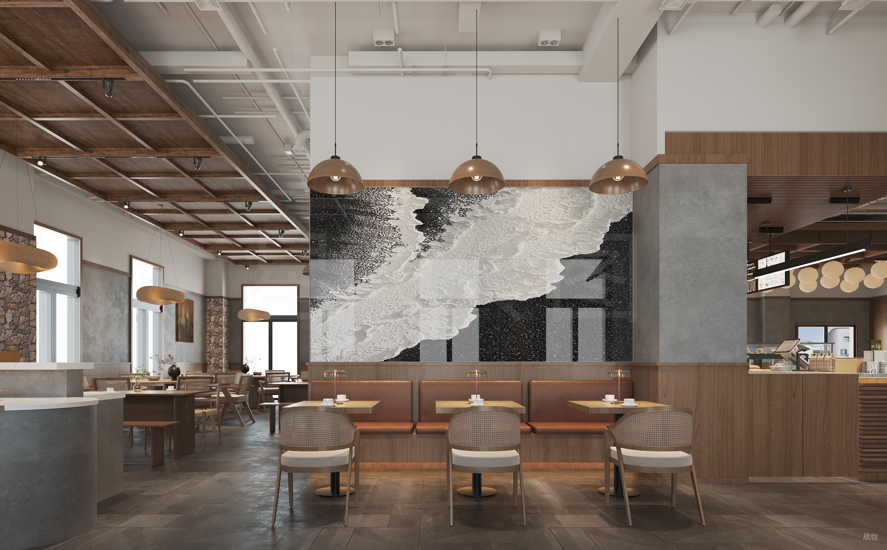 甜品店，将蛋糕的构造美学融入空间-5