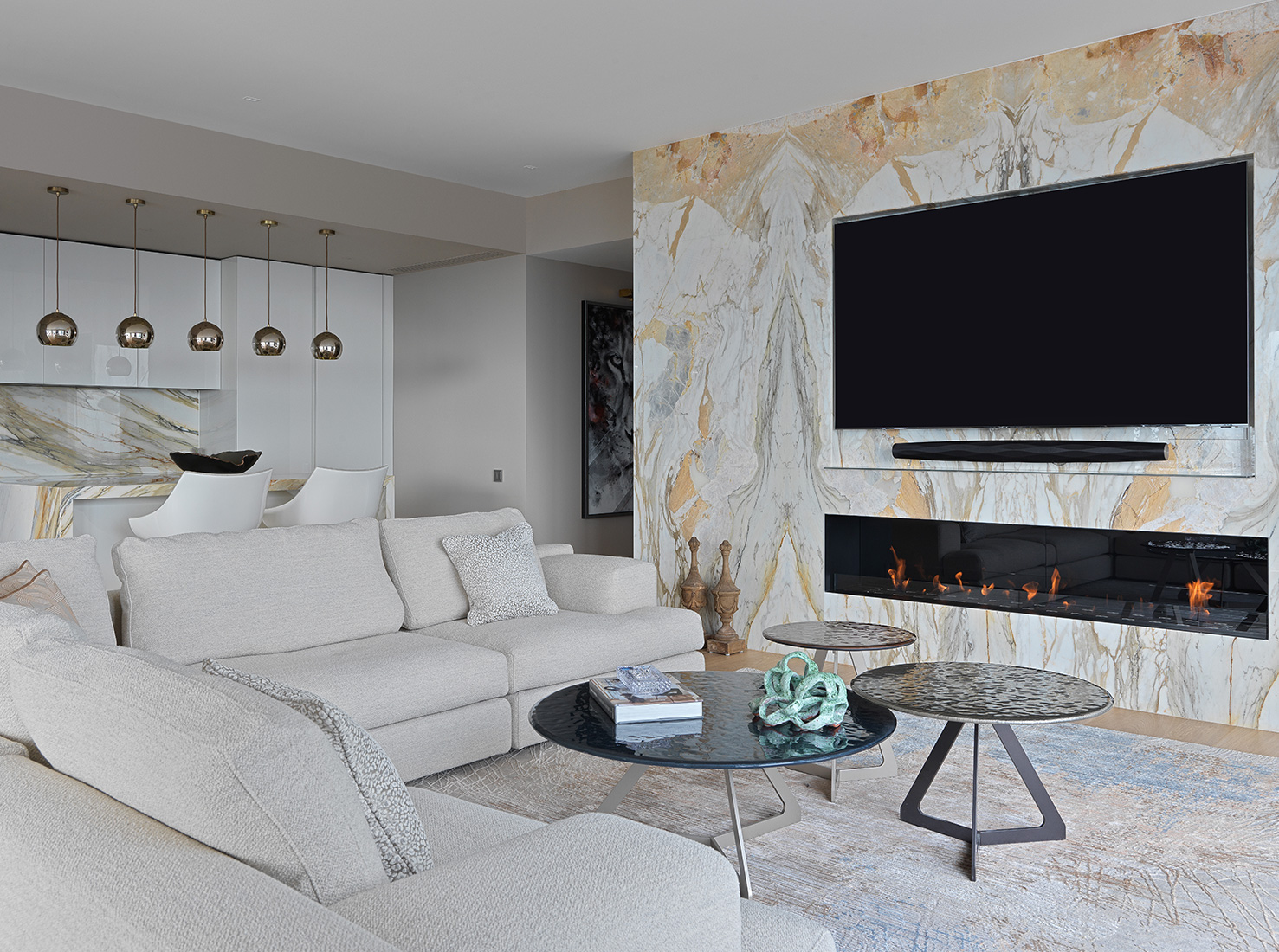 莫斯科塔尖上的豪华公寓 | 自然与现代的完美结合-4