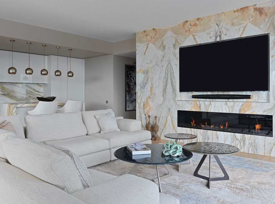 莫斯科塔尖上的豪华公寓 | 自然与现代的完美结合-4