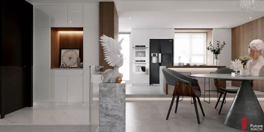 万科四季公园 260㎡四口之家,温馨生活空间-9