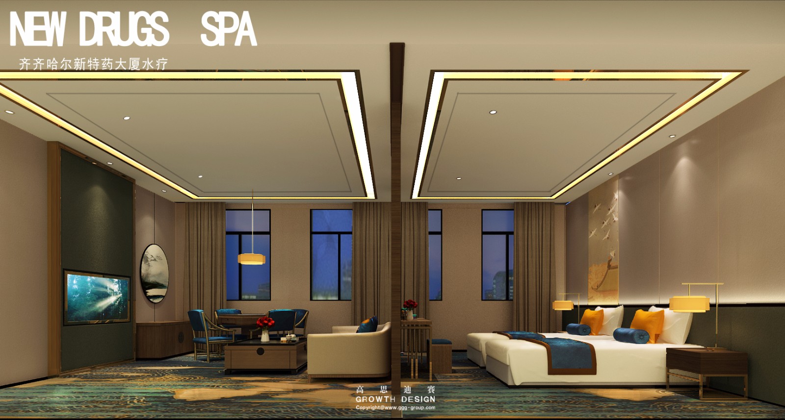 【水疗设计】黑龙江齐齐哈尔银河水会-14