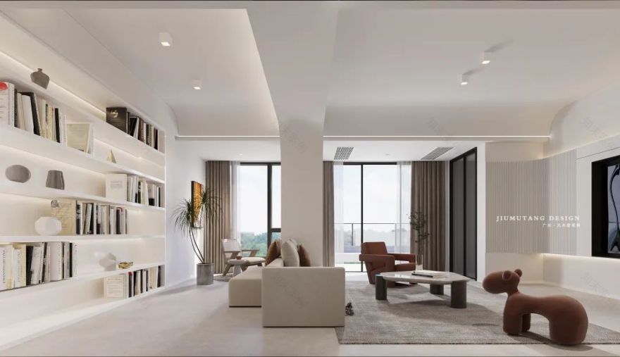 广东潮州海逸一号现代极简风格空间设计丨中国潮州丨潮州市九木堂装饰设计有限公司-7