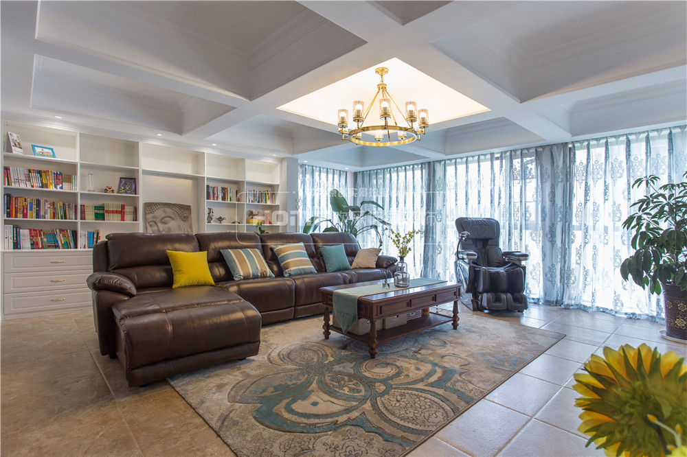 成都观城 220 平简约美式装修，家庭温馨空间设计-21